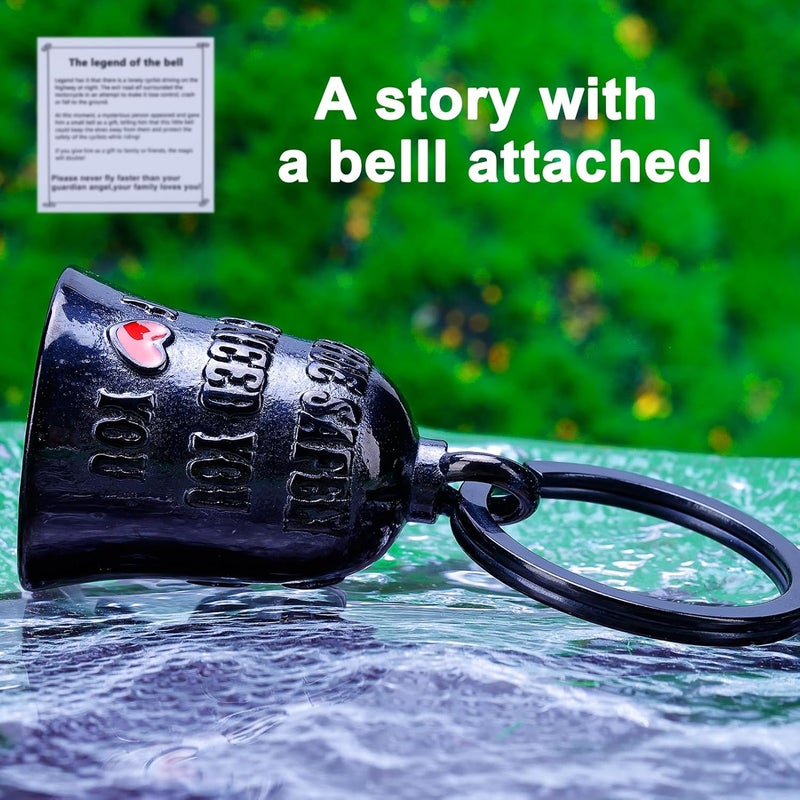 CYZBTBl Motorcycle for Bells - Motorcycle Angel Bell for Men Women,Bell Biker Accessory,Guard Riding Safety - Image 4